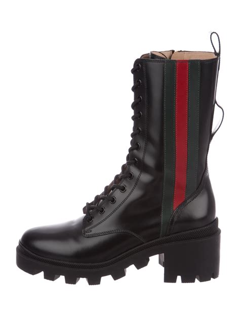 gucci leather boots uk|high top Gucci boots.